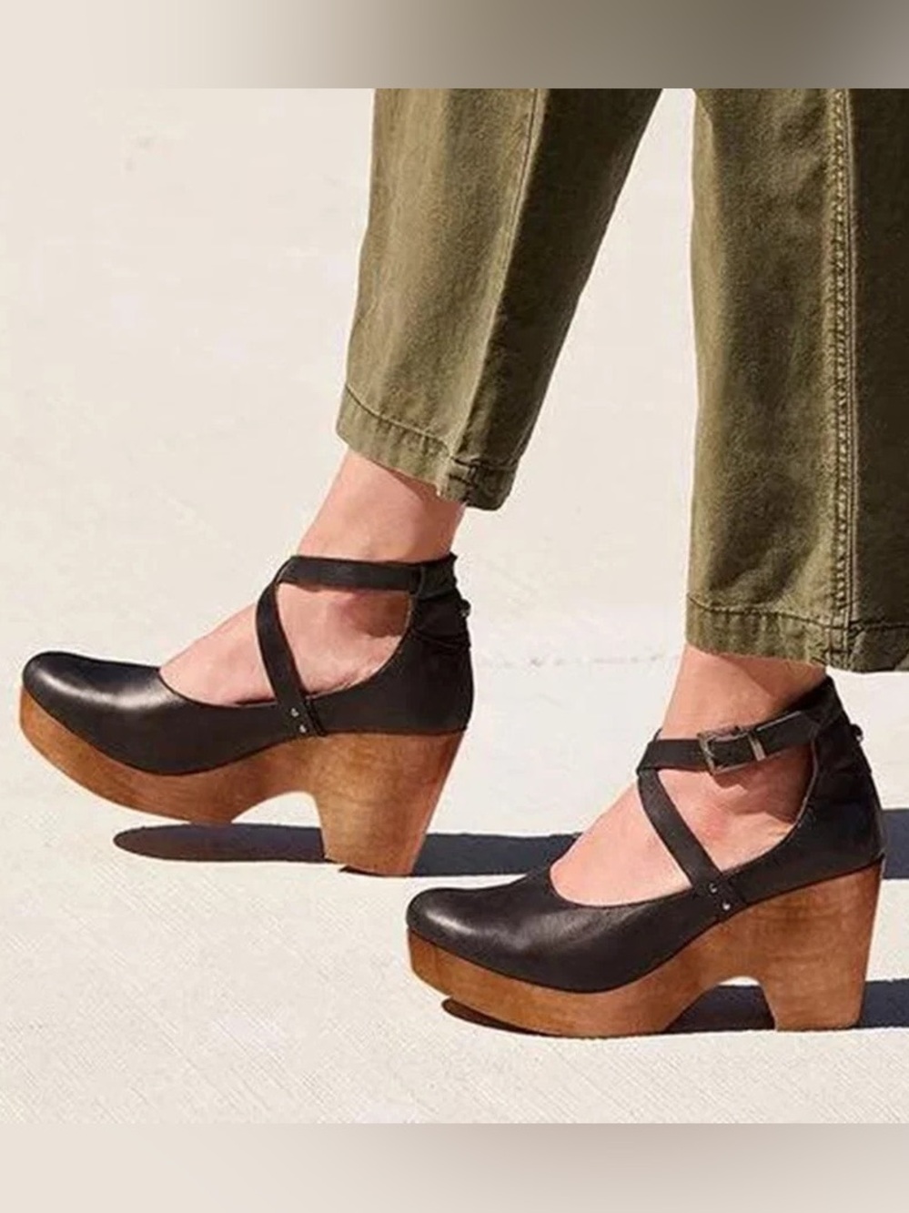 TERESA | PLATFORM WEDGE HEELS WITH ANKLE STRAP 8.5 Boutique shoes!